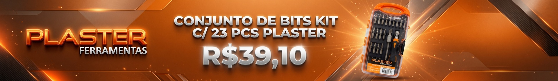 CONJUNTO DE BITS KIT C/ 23 PCS - PLASTER