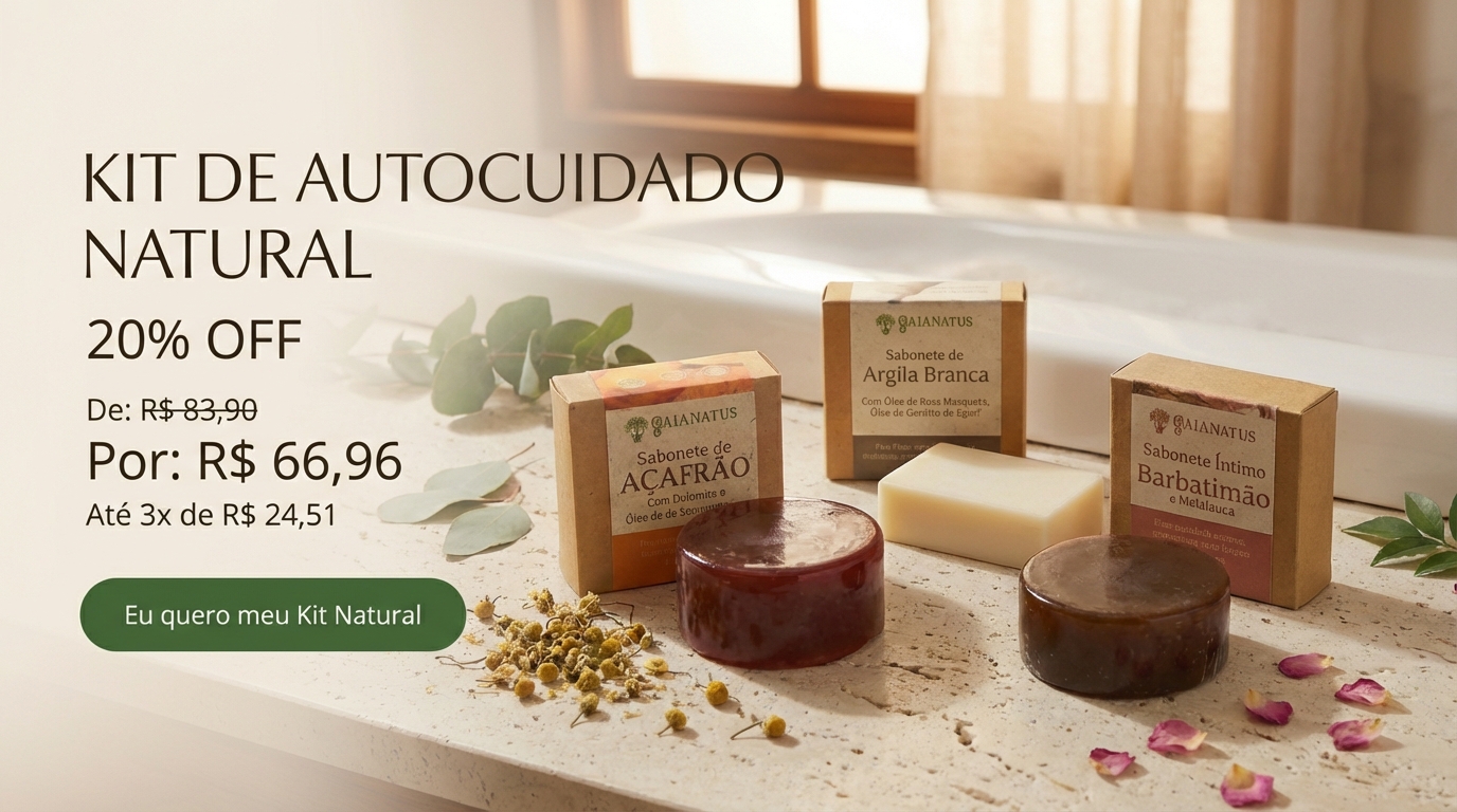 Kit Autocuidado Natural – Cuidado Íntimo, Facial e Corporal com Fórmula Limpa e Menos Agressiva para a Pele