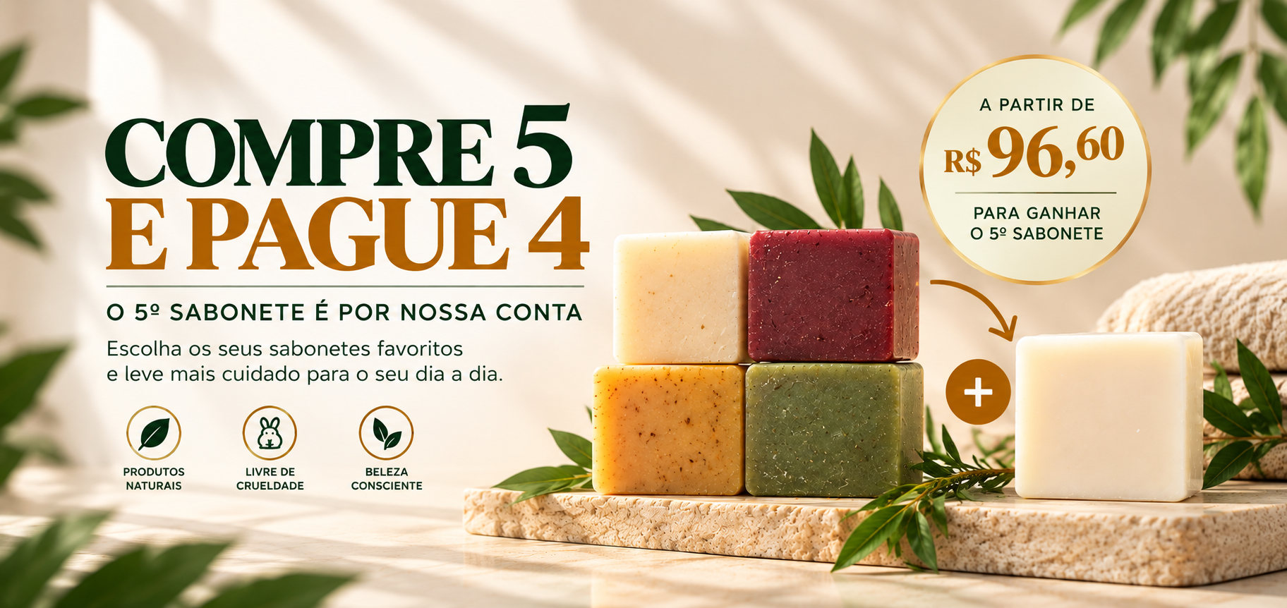 PROMOÇÃO LEVE 5 E PAGUE 4