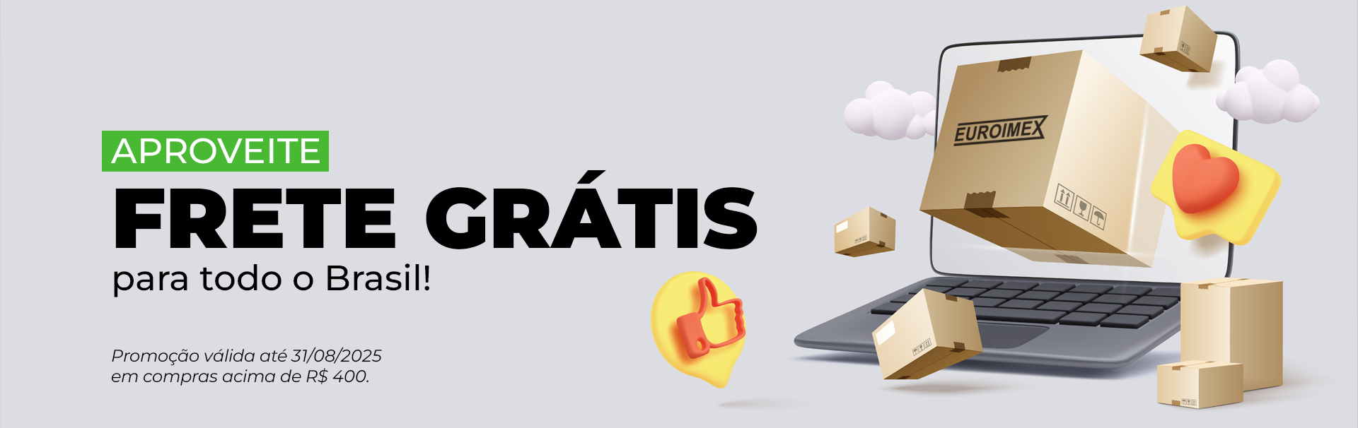 Frete Gratis Agosto