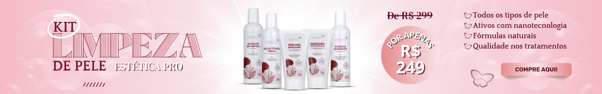 Kit Limpeza de Pele Estética PRO