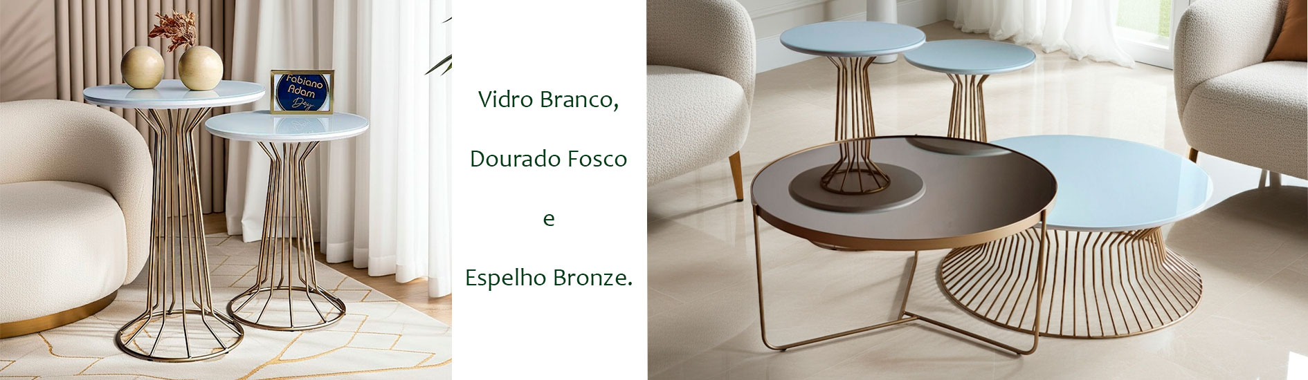 Conjunto VIDRO BRANCO @desktop