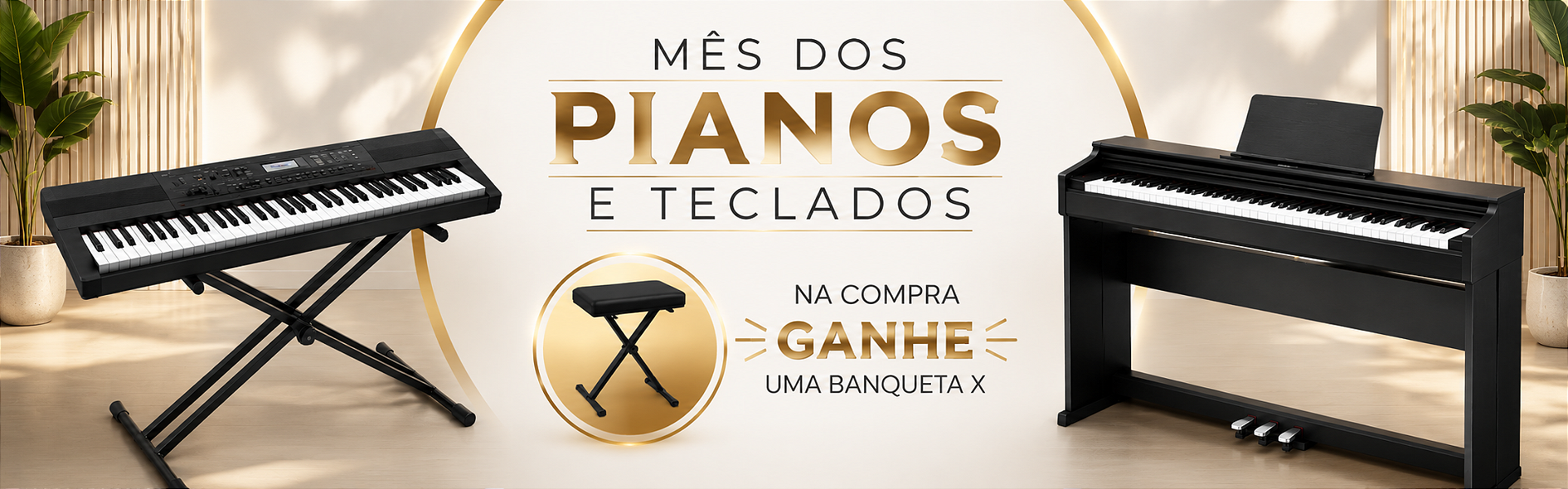 Banner Pianos e Teclados