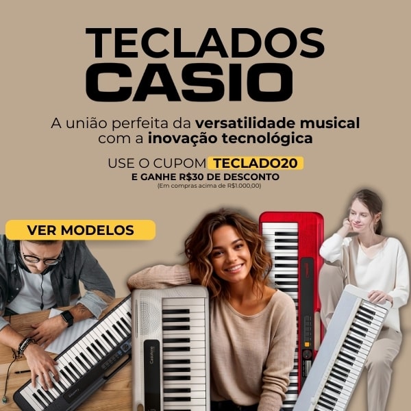 Banner site teclados Casio mobile