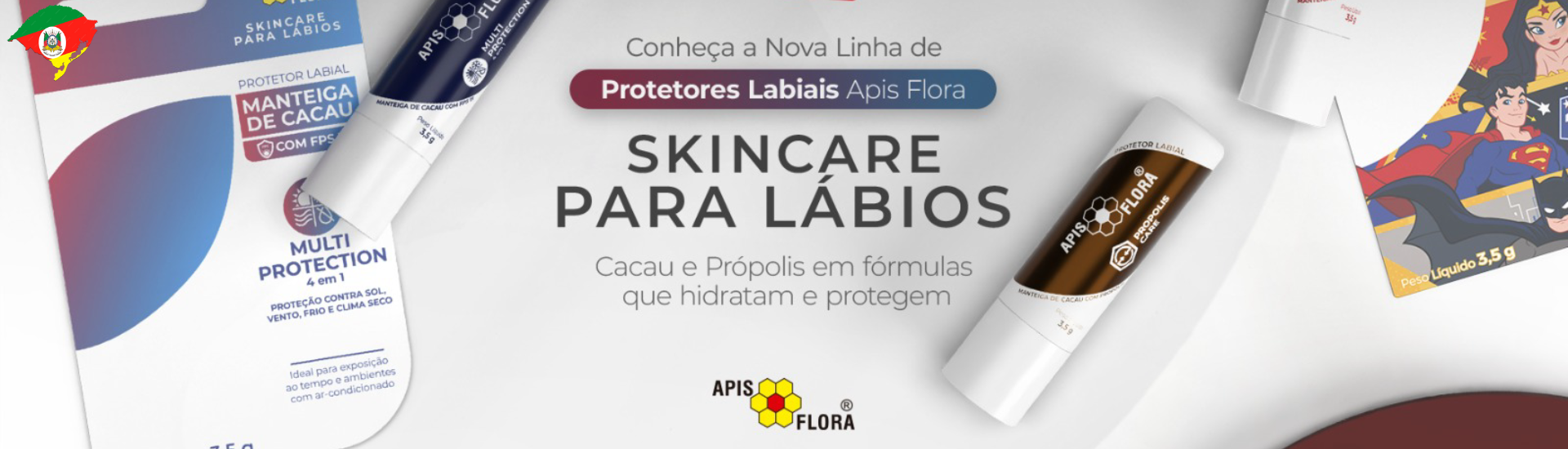 PROTETORES LABIAIS APIS FLORA