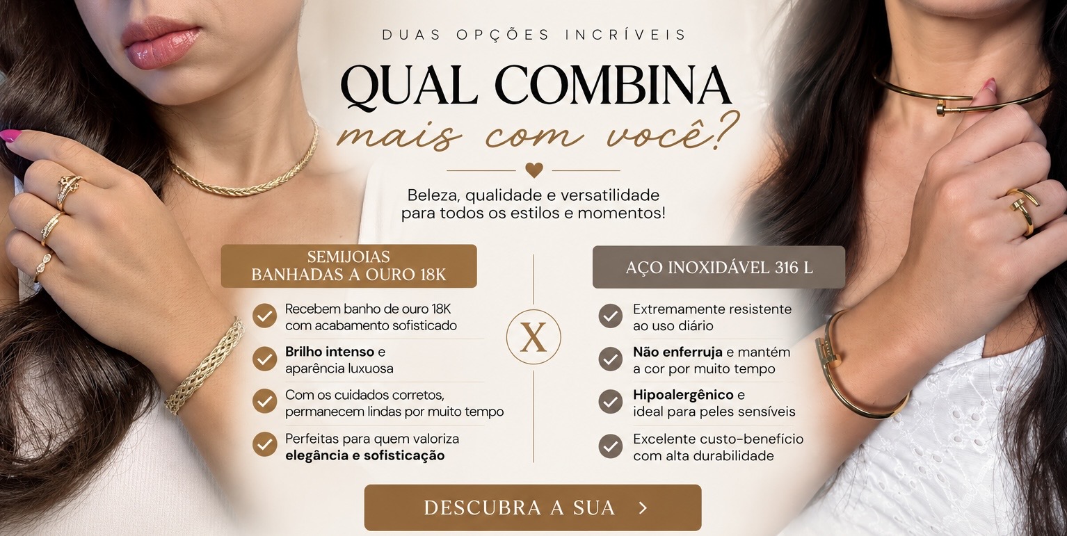 Semijoias x aço