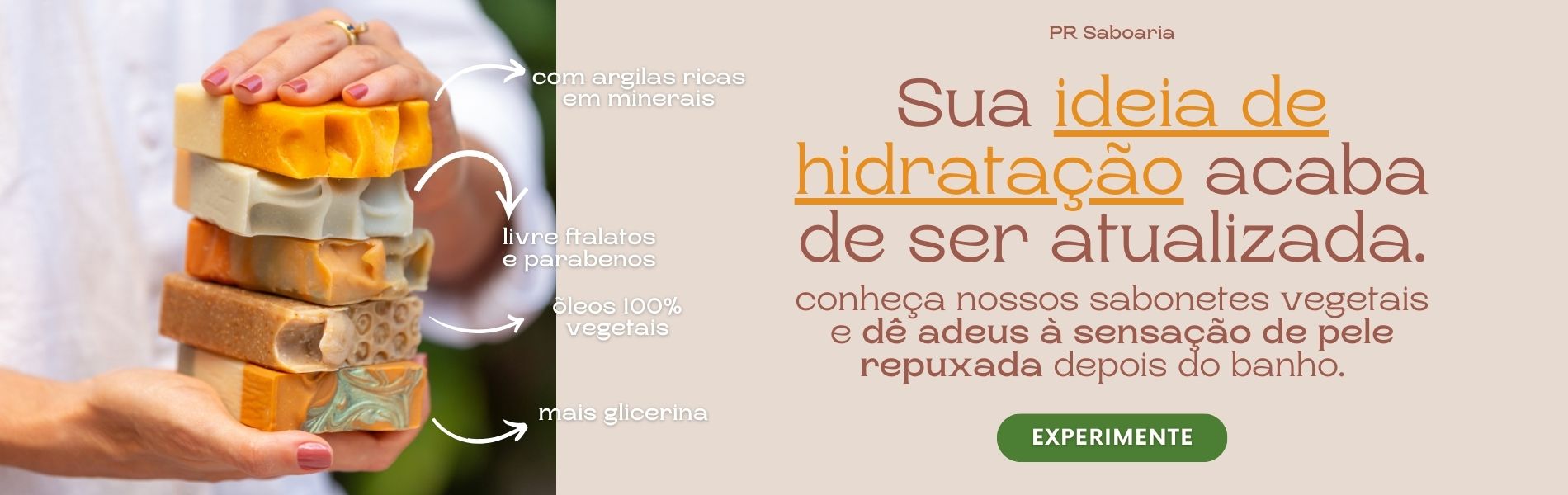 sabonetes vantagens