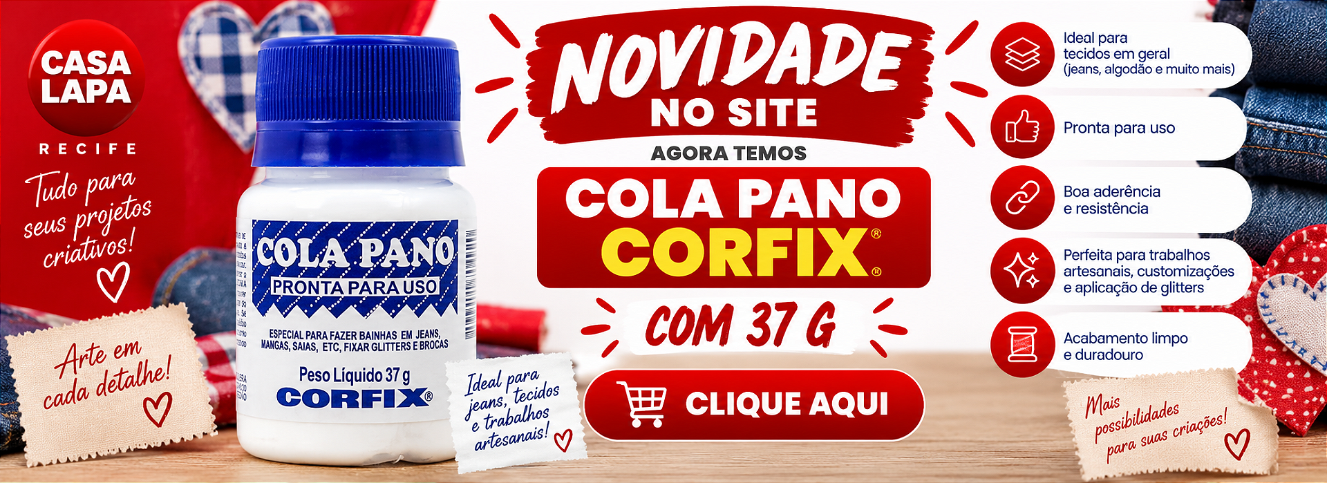 BANNER DA COLA PANO CORFIX C 37G