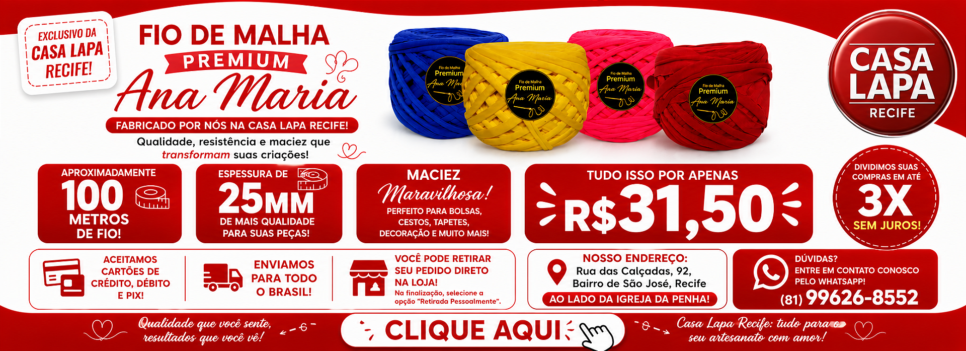 Banner do Fio de Malha An Maria
