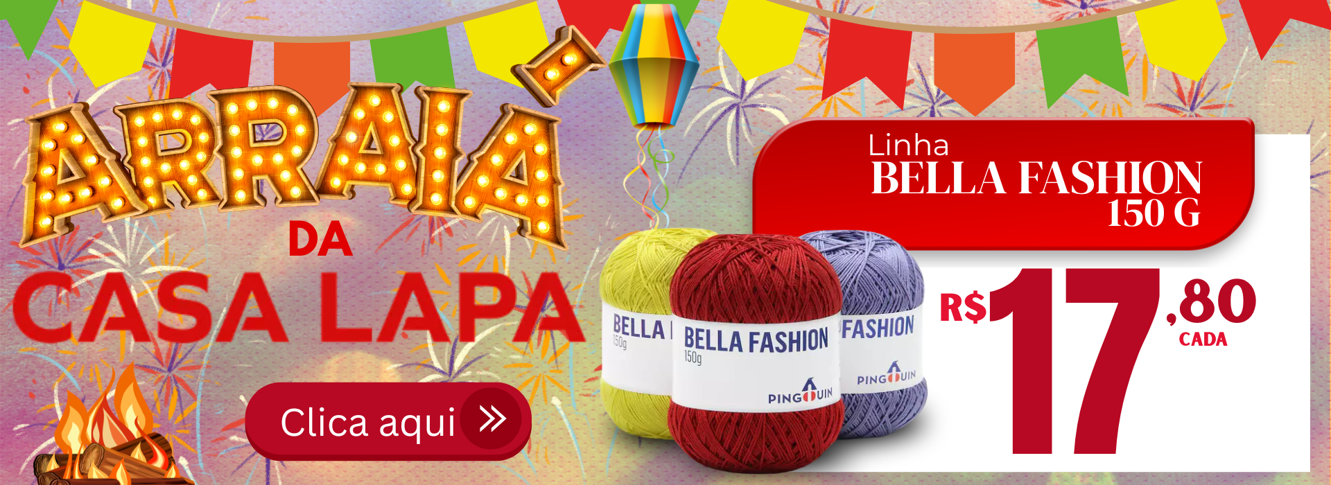 Banner da linha Bella Fashion