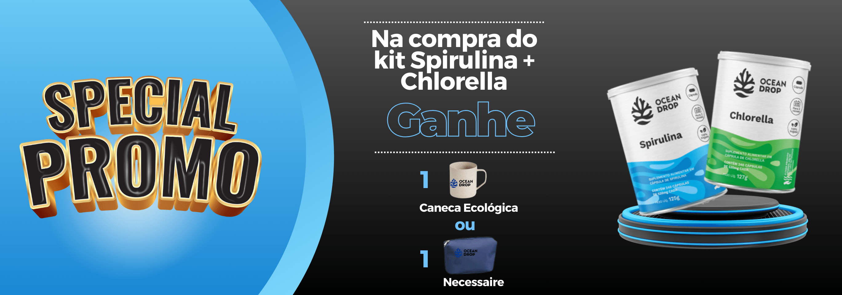 Kit Chlorella + Spirulina