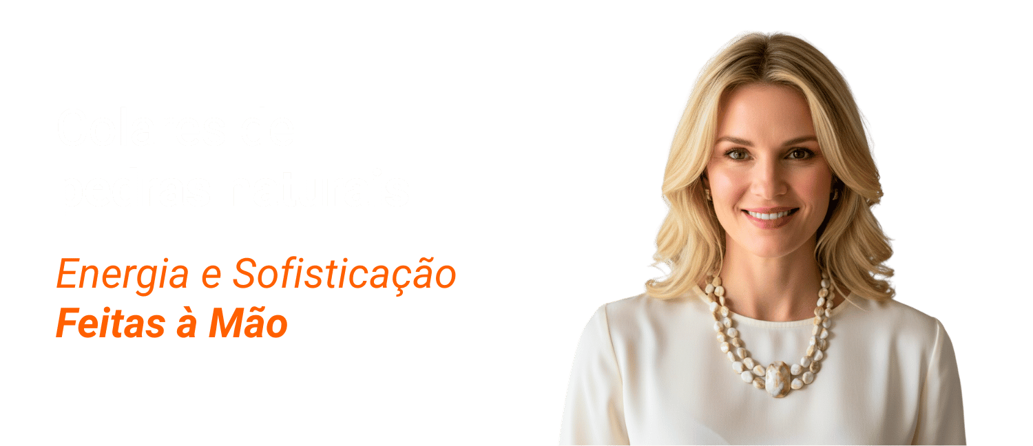 Colares de pedras naturais