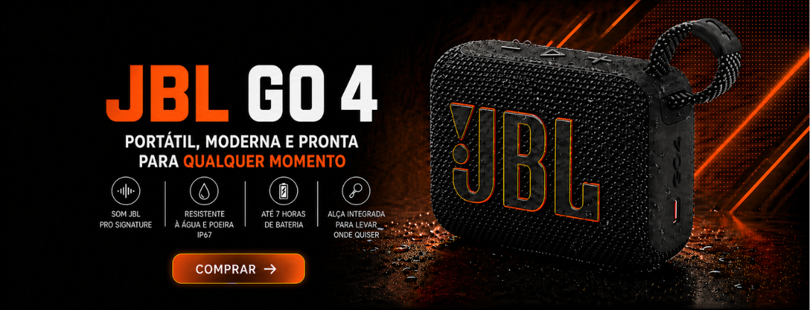 CAIXA JBL GO 4 PRETA