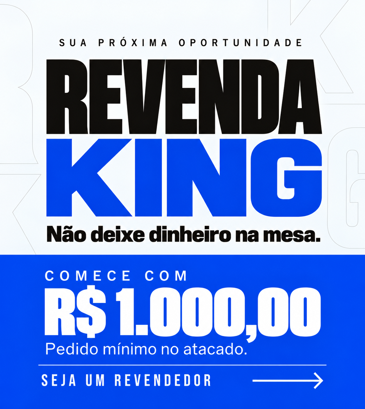 Arte vertical para Revenda KING-1 - Mobile