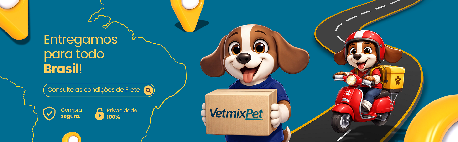Entregamos para todo Brasil
