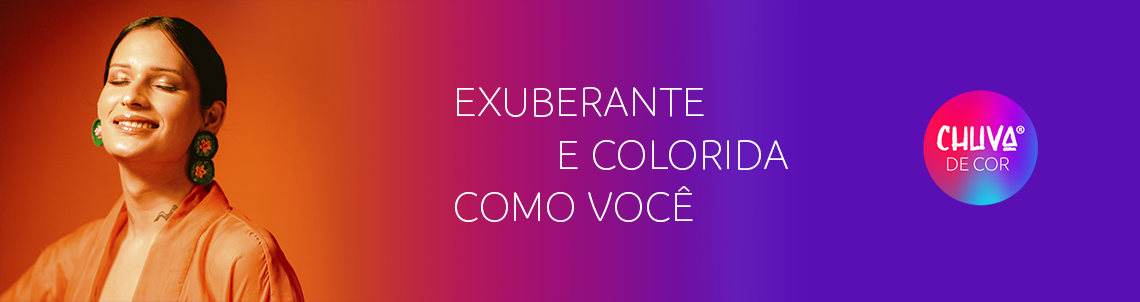 exuberante e colorida