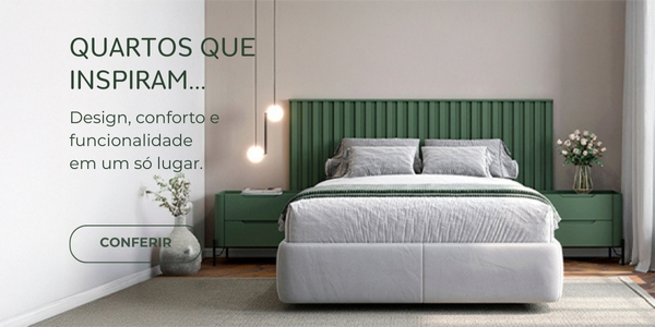 Lançamentos de móveis para quarto – cama de casal com mesa de cabeceira mobile
