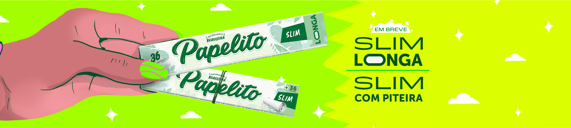 Banner Lançamento Papelito Slim