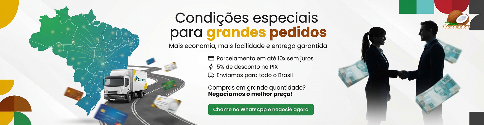 EM GRANDE QUANTIDADE NEGOCIAMOS