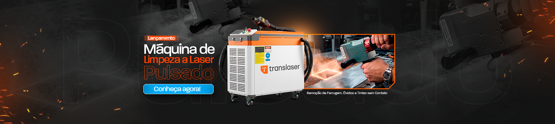 Máquina de Limpeza a Laser Pulsado