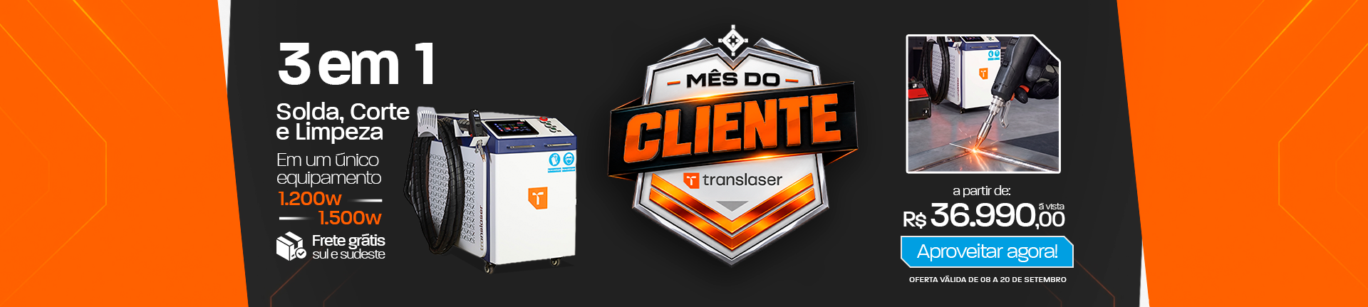 Mês do Cliente - solda 3 em 1 - 1200 e 1500