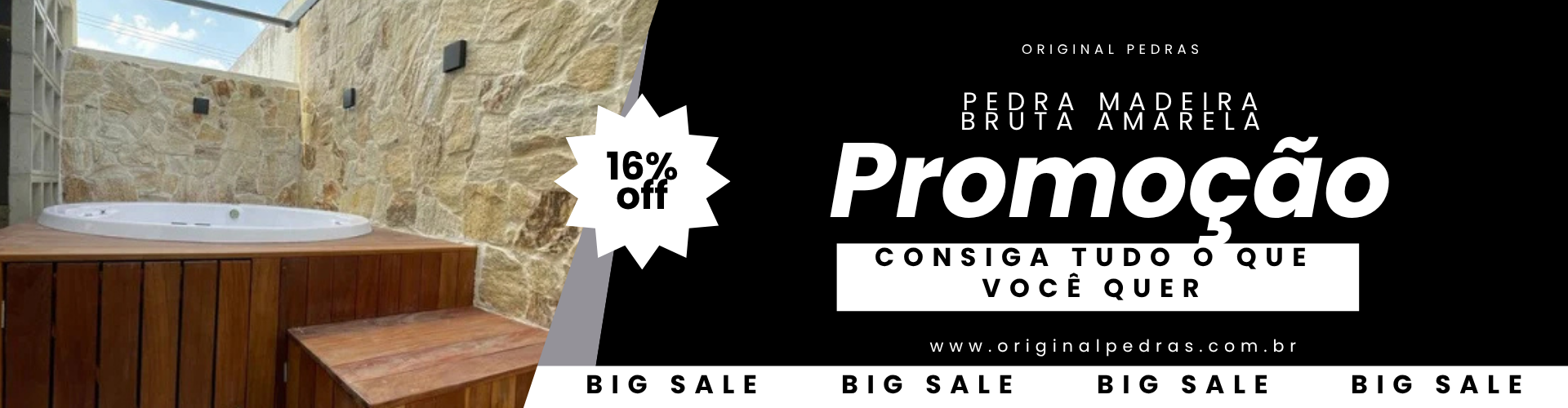 Pedra Madeira Bruta Amarela