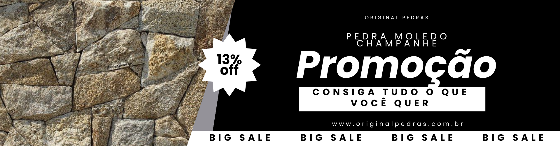 Pedra moledo Champanhe