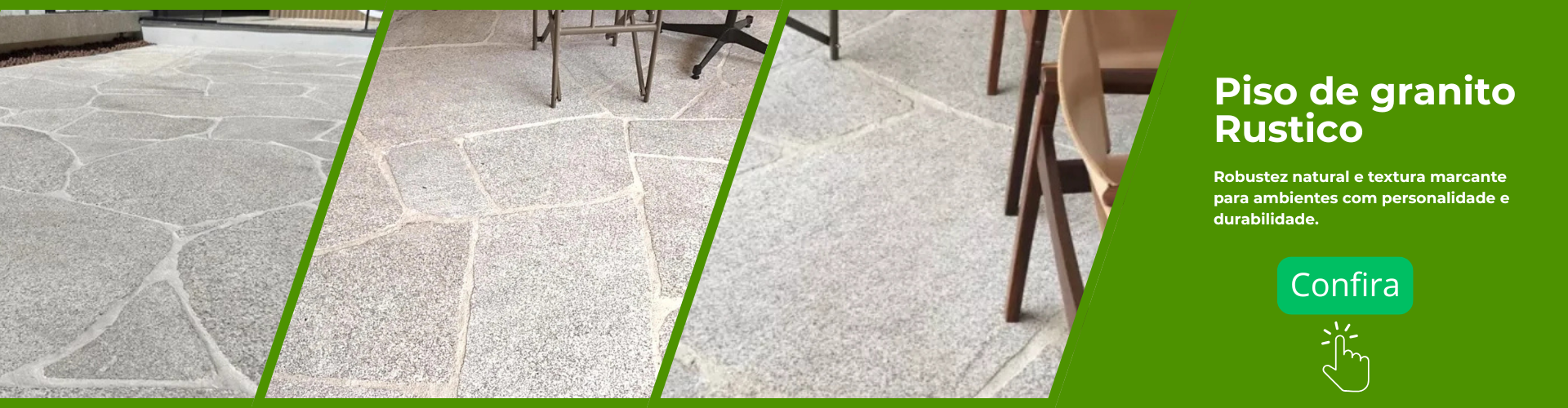 piso de granito rustico