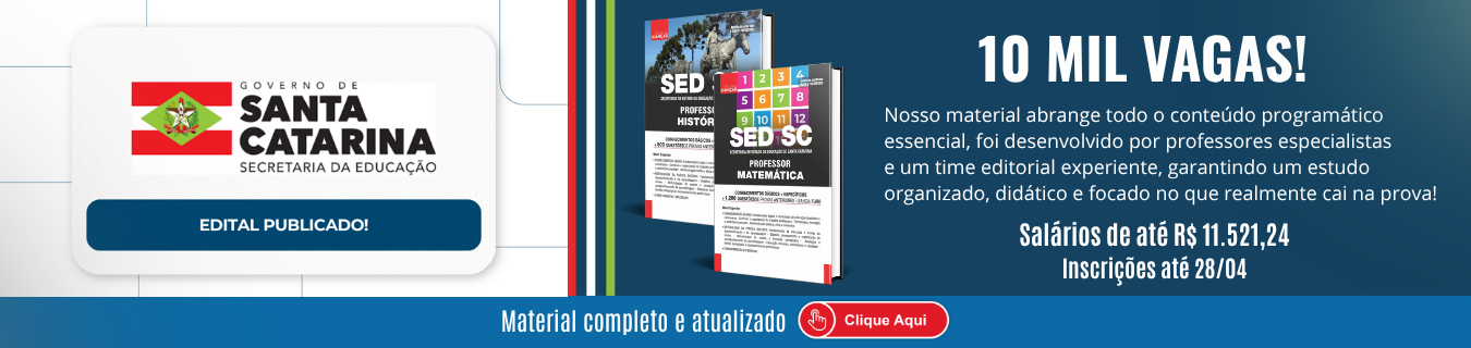 Concurso SED SC 2026