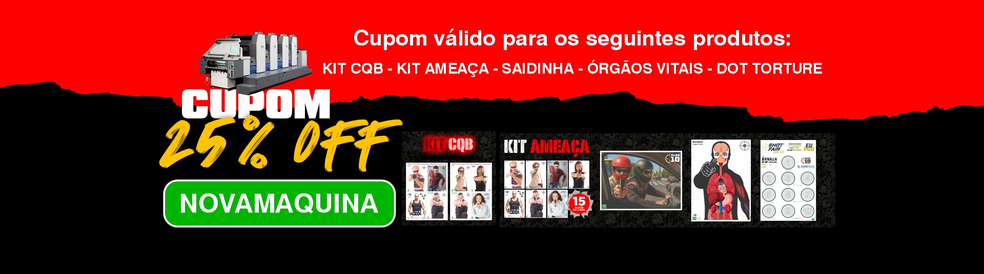 Cupom Nova Máquina