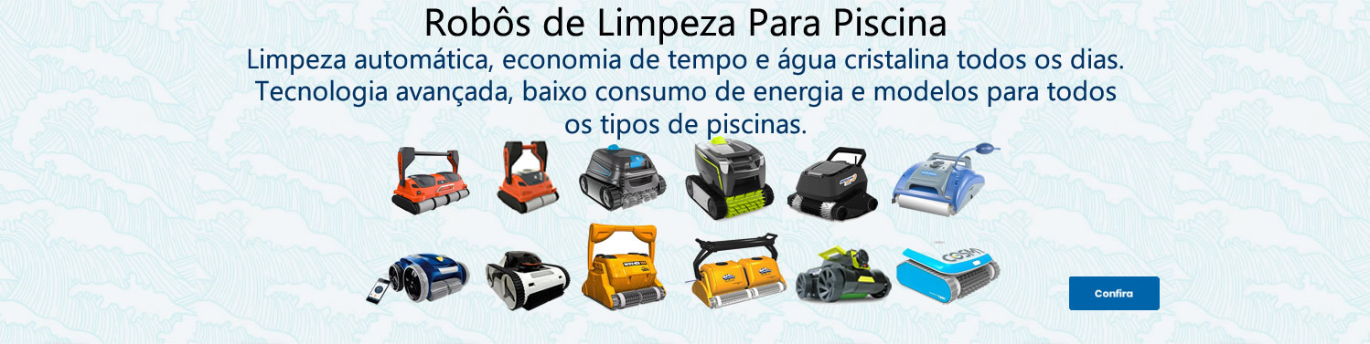Robôs de limpeza para piscina