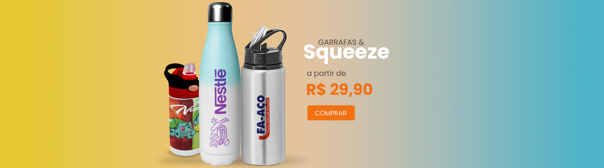 Squeezes e Garrafas