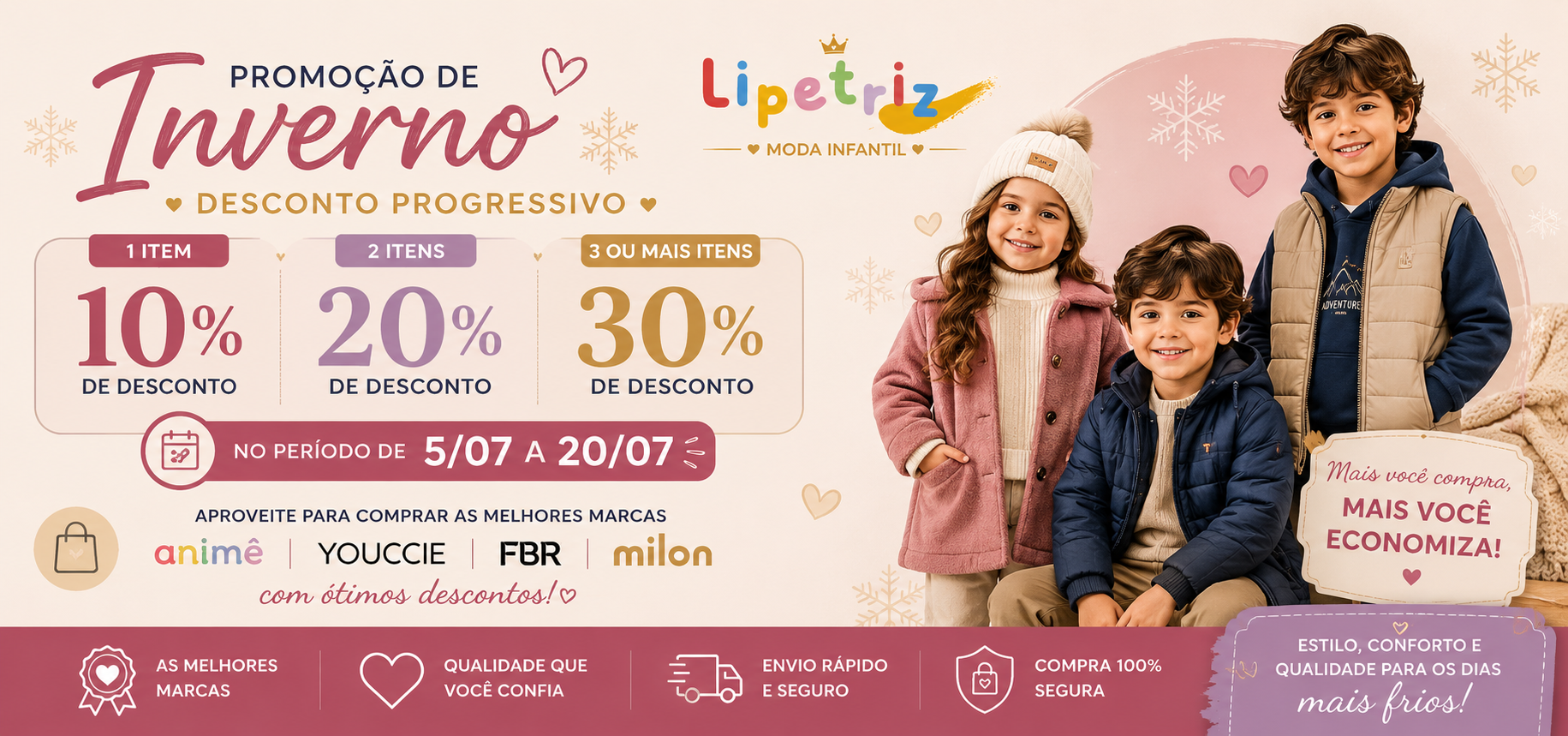promoção de inverno