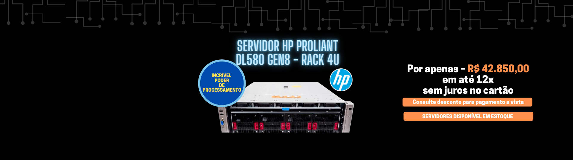 SERVIDOR HP PROLIANT DL580 Gen8 - RACK 4U