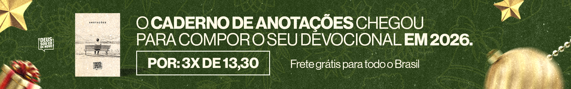 Banner caderno de anotações