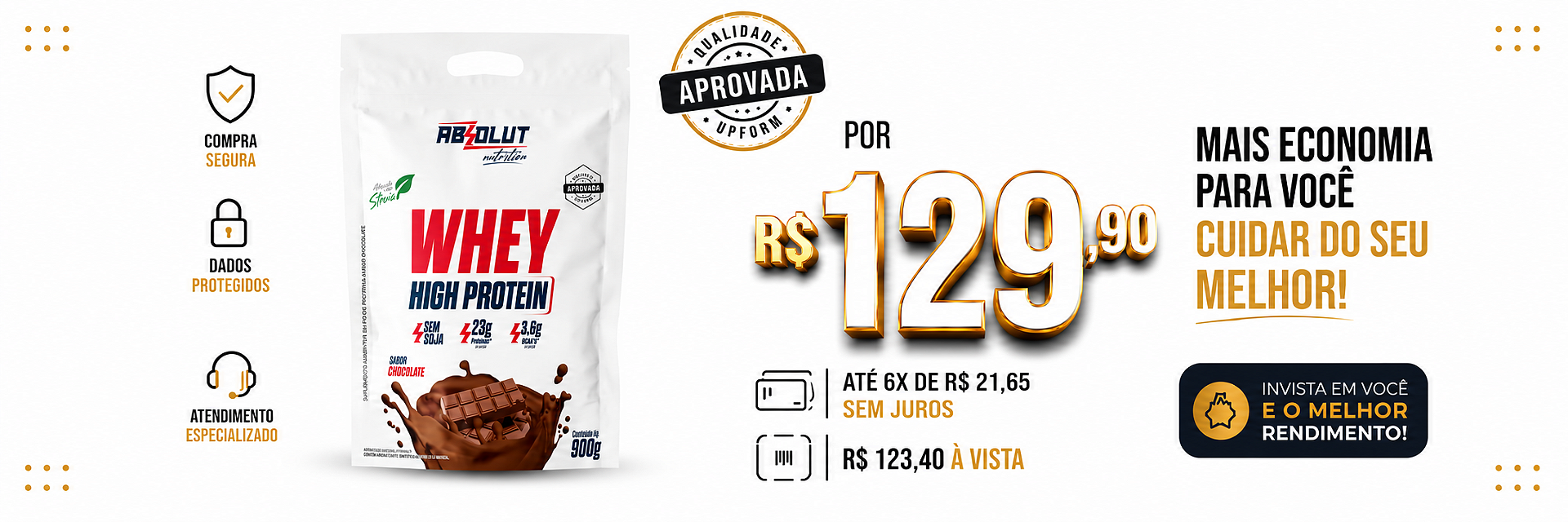 Whey High Protein 900g – Absolut Nutrition