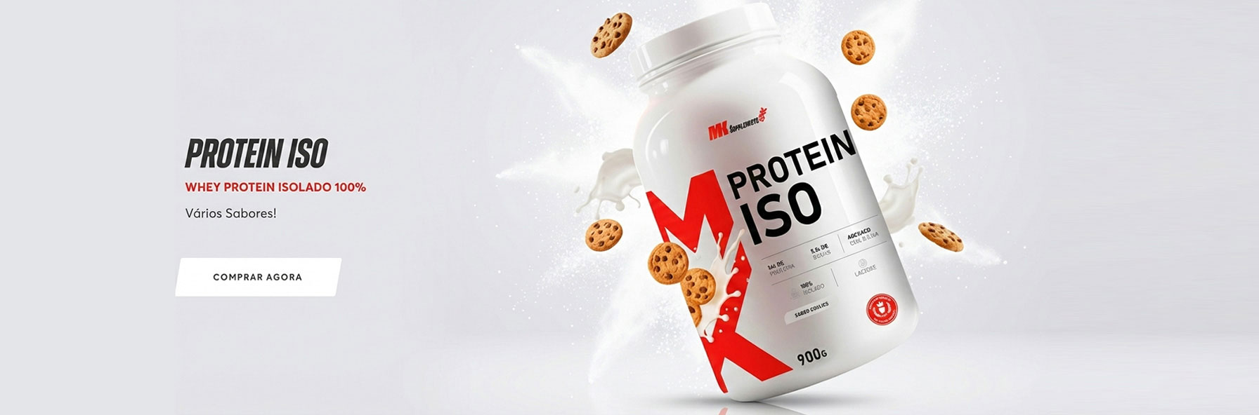 Protein ISO – Whey Protein Isolado 100% - Mk Supplements