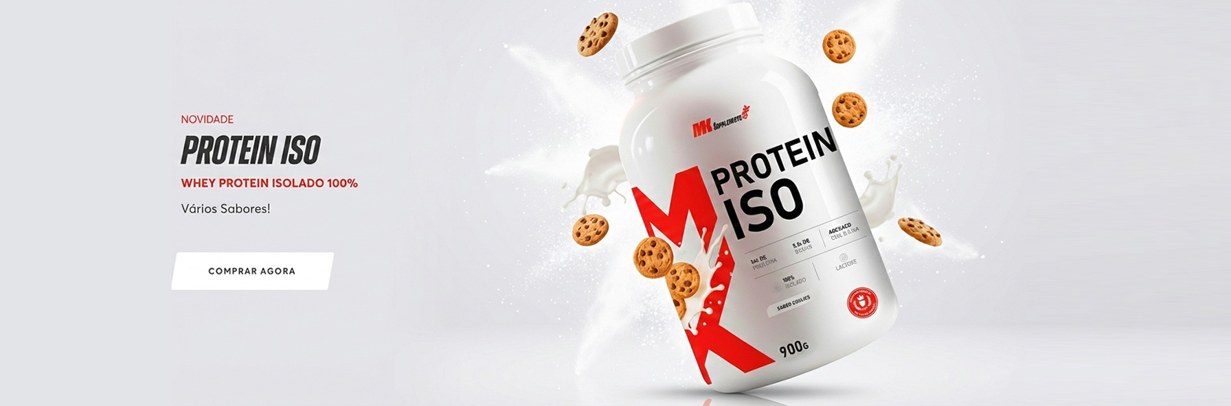 Protein ISO – Whey Protein Isolado 100% - Mk Supplements