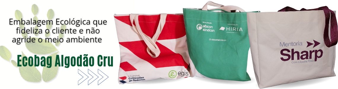 Ecobag Algodão Cru