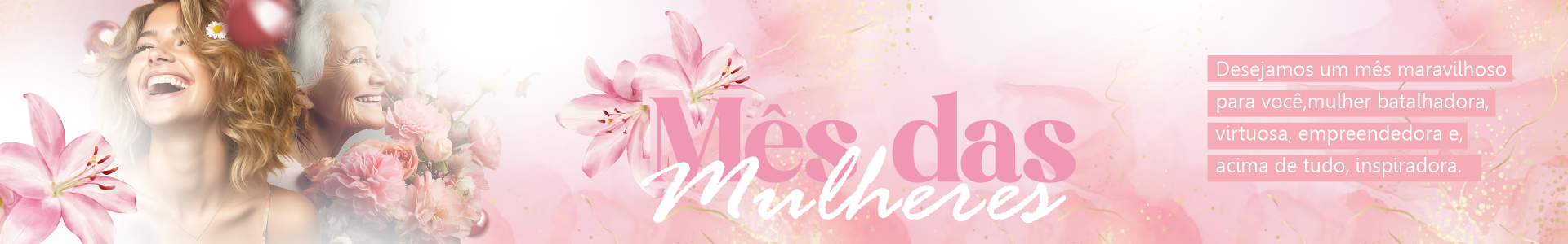 Banner mês das mulheres