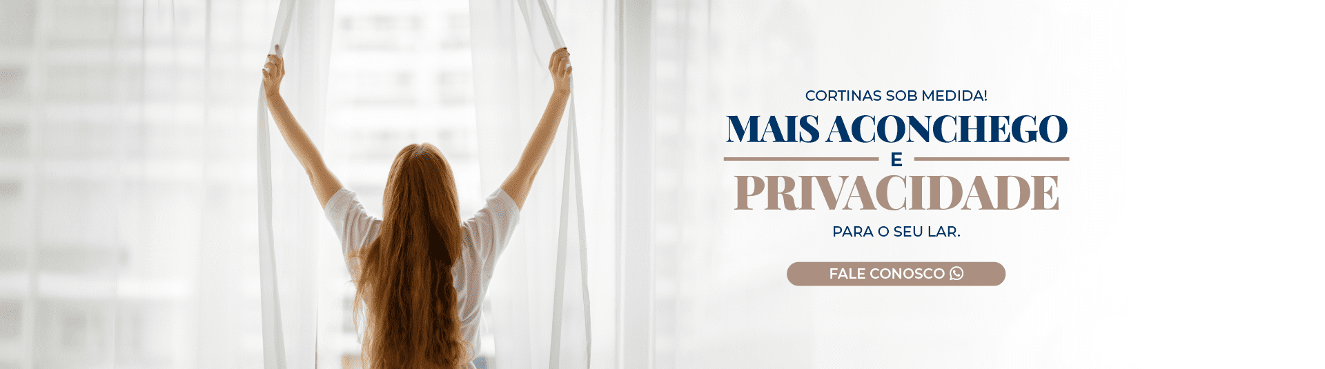 Cortinas sob medida! Mais aconchego e privacidade para o seu lar.