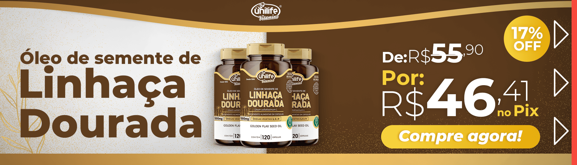 Linhaça Dourada - Unilife