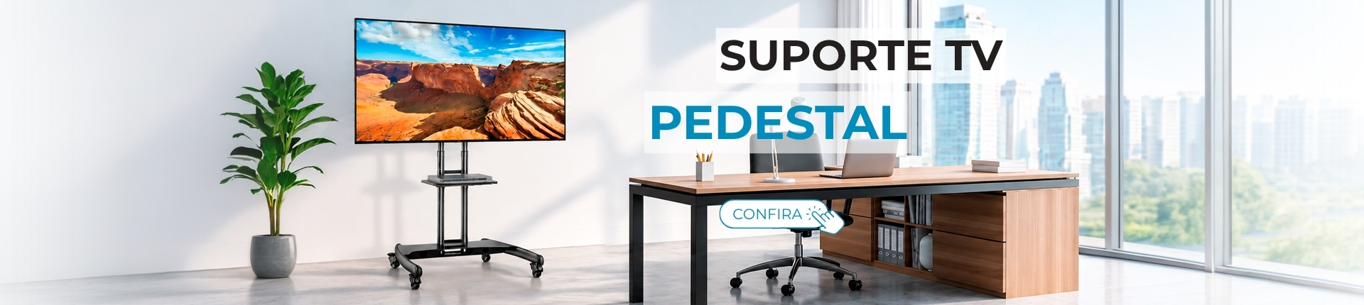 Suporte TV Pedestal