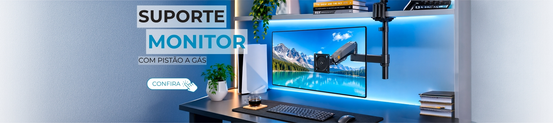 Suporte Monitor com Pistão