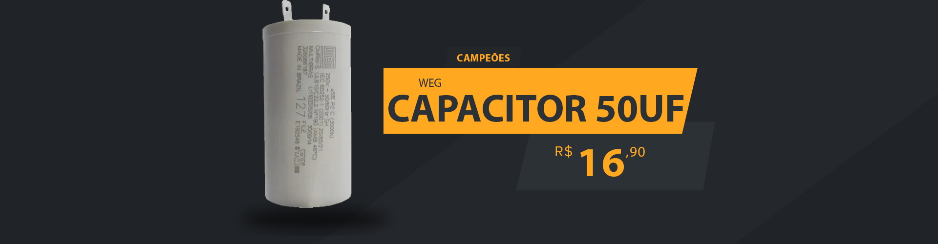 CAMPEÕES CAPACITOR 50UF