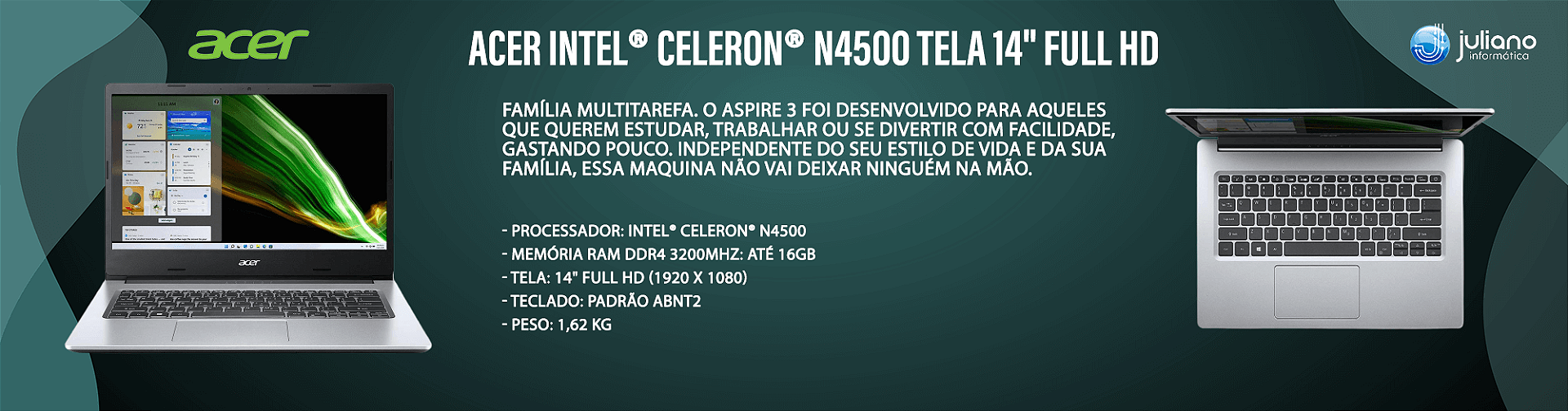 Acer Intel® Celeron® N4500 14"