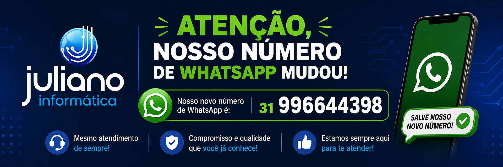 Teste mudança contato