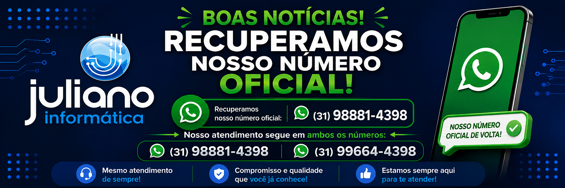 Teste mudança contato