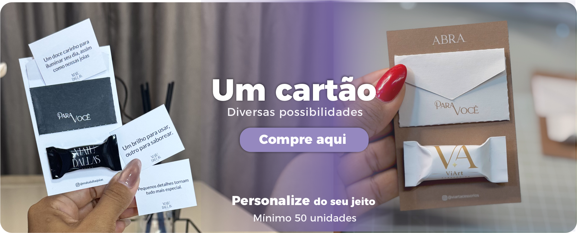 Cartão envelope mobile