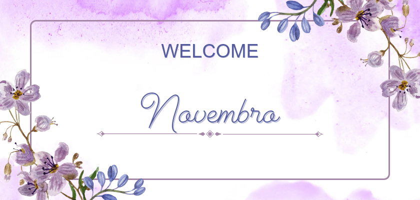 Bem vindo novembro
